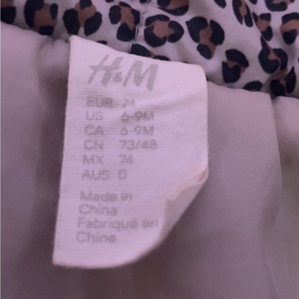 Girls cheetah print winter coat